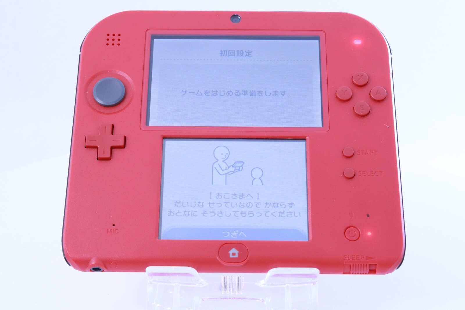 JP Game Nintendo 2DS Red [Rank:S] W/Box Region-locked