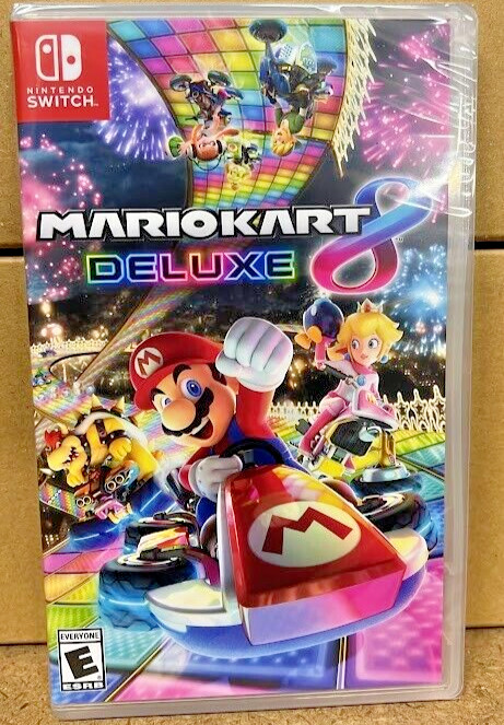 Mario Kart 8 Deluxe Nintendo Switch New Sealed (Multiplayer, Racing 2017)