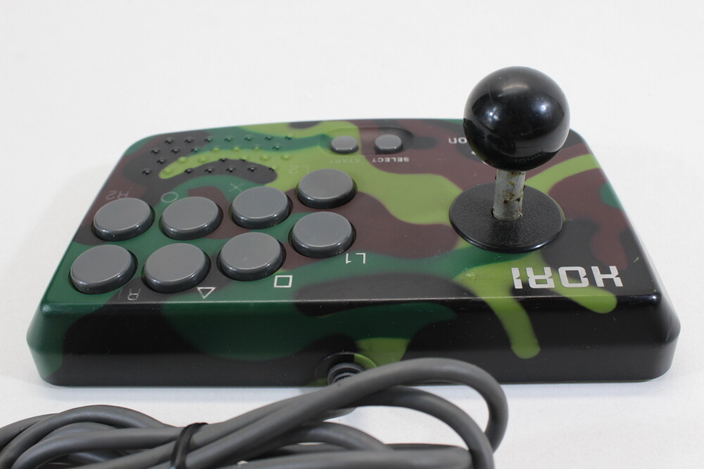 Hori Compact Joystick Meisai Controller HPS-47 Camouflage Rust PlayStation PS2