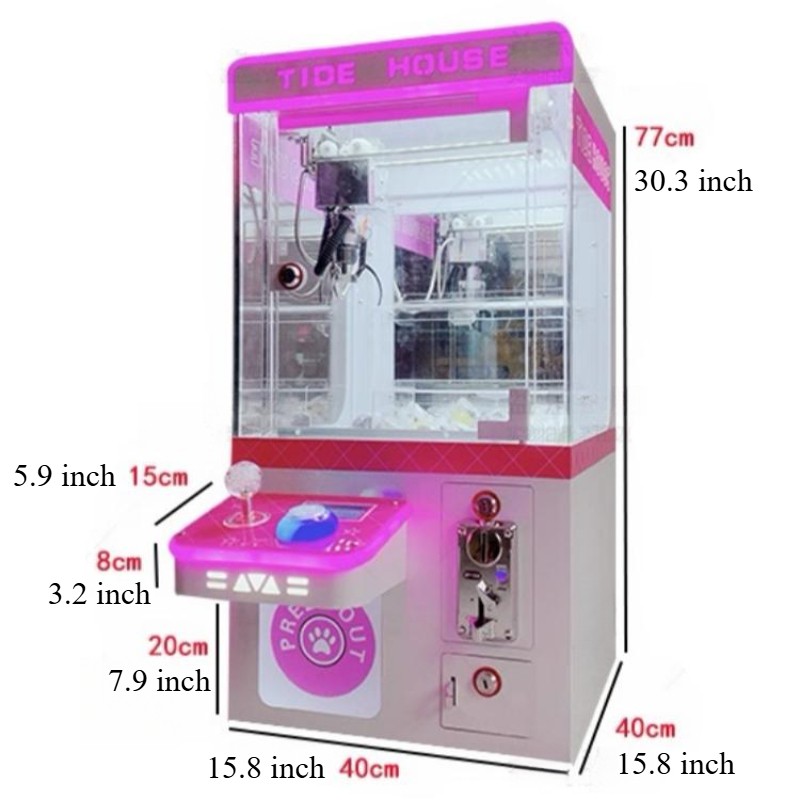 Candy Toy Doll Grabber Claw Crane Machine Catcher Clip Carnival Charge Play Mall