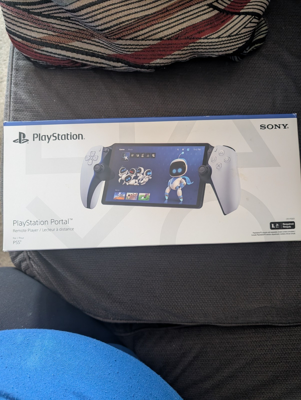 Sony PlayStation Portal Handheld Remote Play System for PS5, White/Black