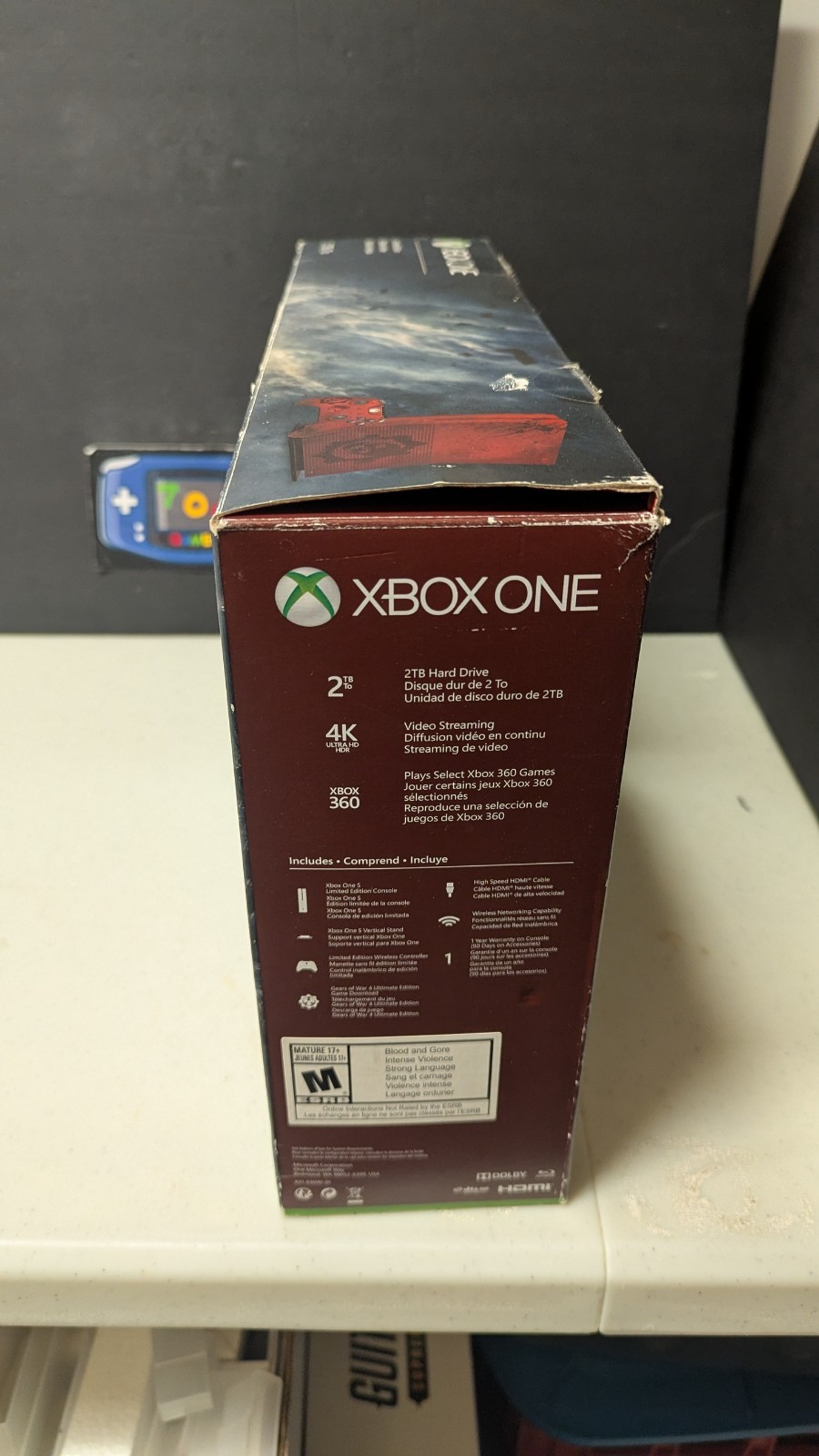 Microsoft Xbox One S Gears of War 4 Limited Edition 2 TB Crimson Red Console