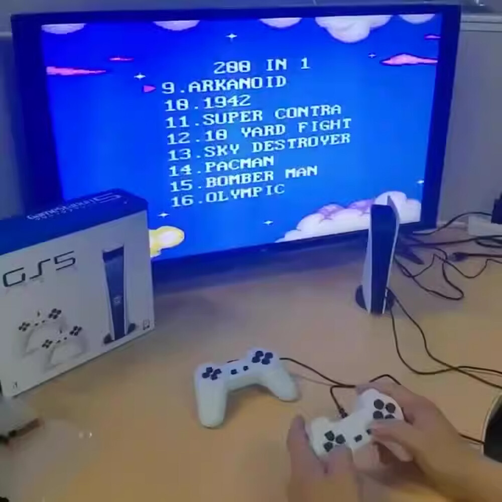 Game Station 5 Video Game Console with 200 Classic Games 8 Bit Gs5 Tv Consola