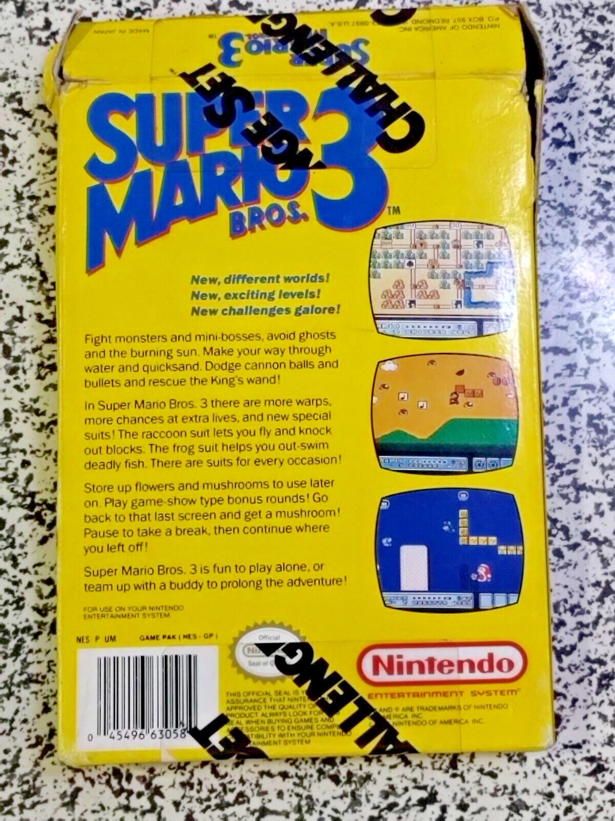 Nintendo Entertainment System Challenge Set NES Console in Box Tested Working