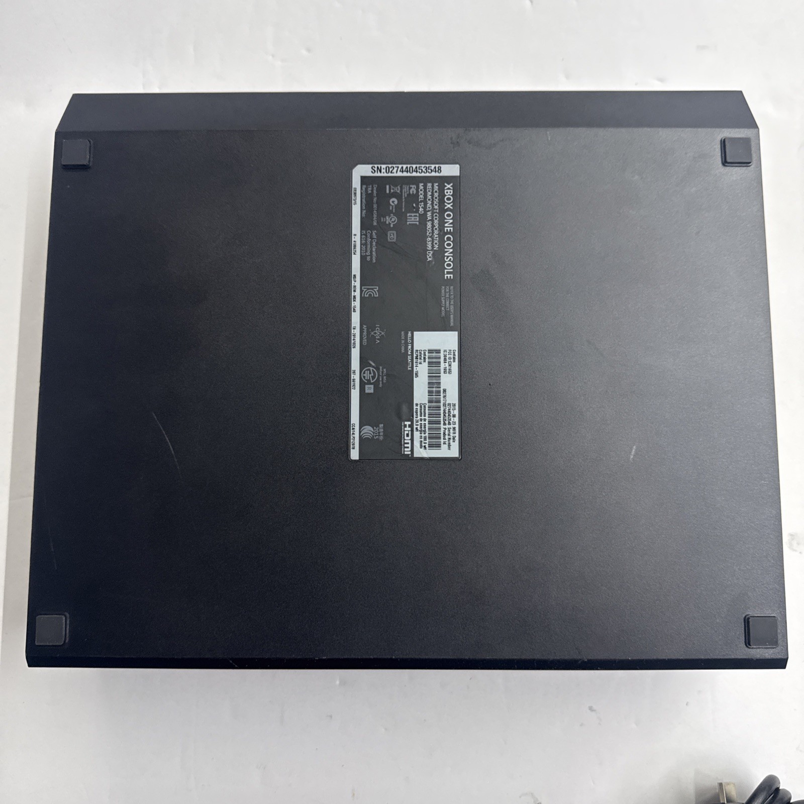 Xbox One – Microsoft Original Xbox One 1TB Console – Black Tested Working #2945