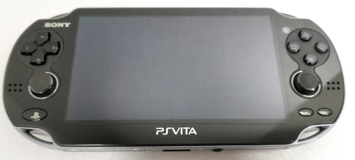 USED PS Playstation vita 3G/Wi‐Fi model CRISTAL BLACK PCH-1100 AA01 only console