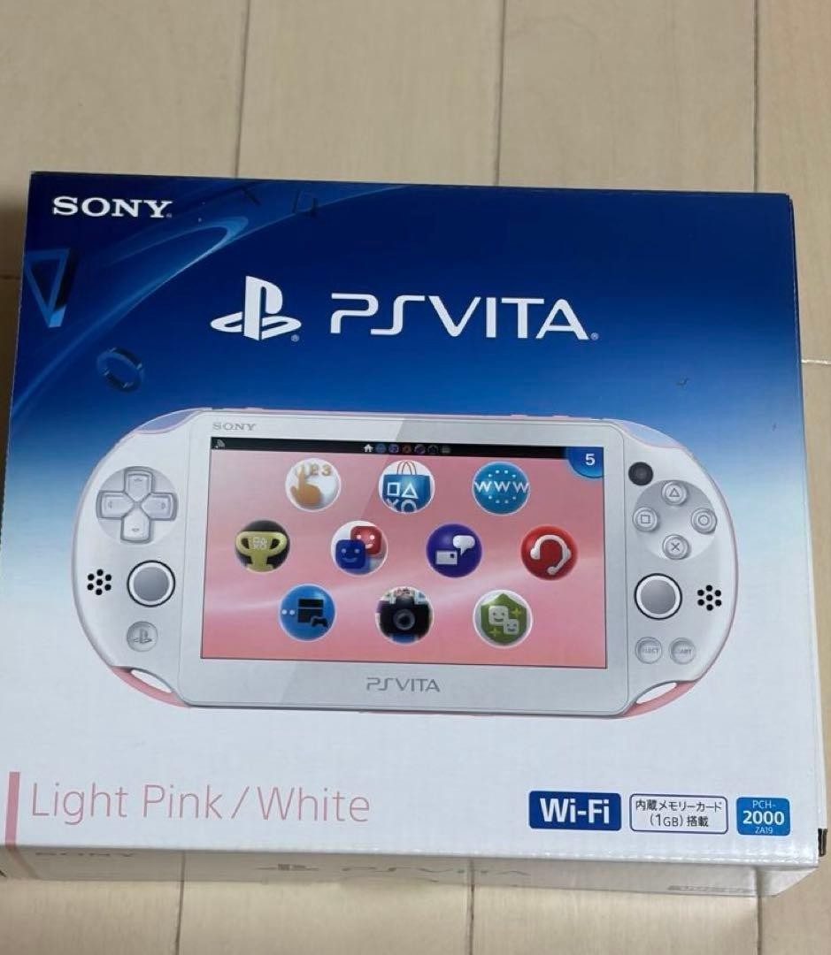 Excellent PS Vita Light Pink White PCH 2000 ZA19 Console Charger Slim JP