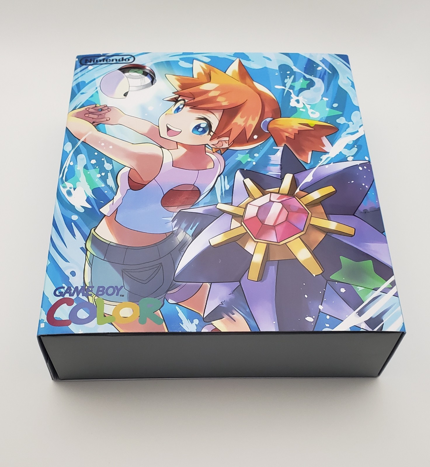 Laminated OLED Screen – Misty & Shiny Staryu Game Boy Color w/ Case