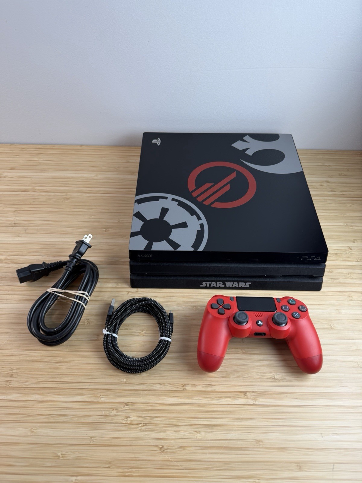 Sony PlayStation 4 Pro PS4 1TB Star Wars Edition Console + Controller CUH-7115B