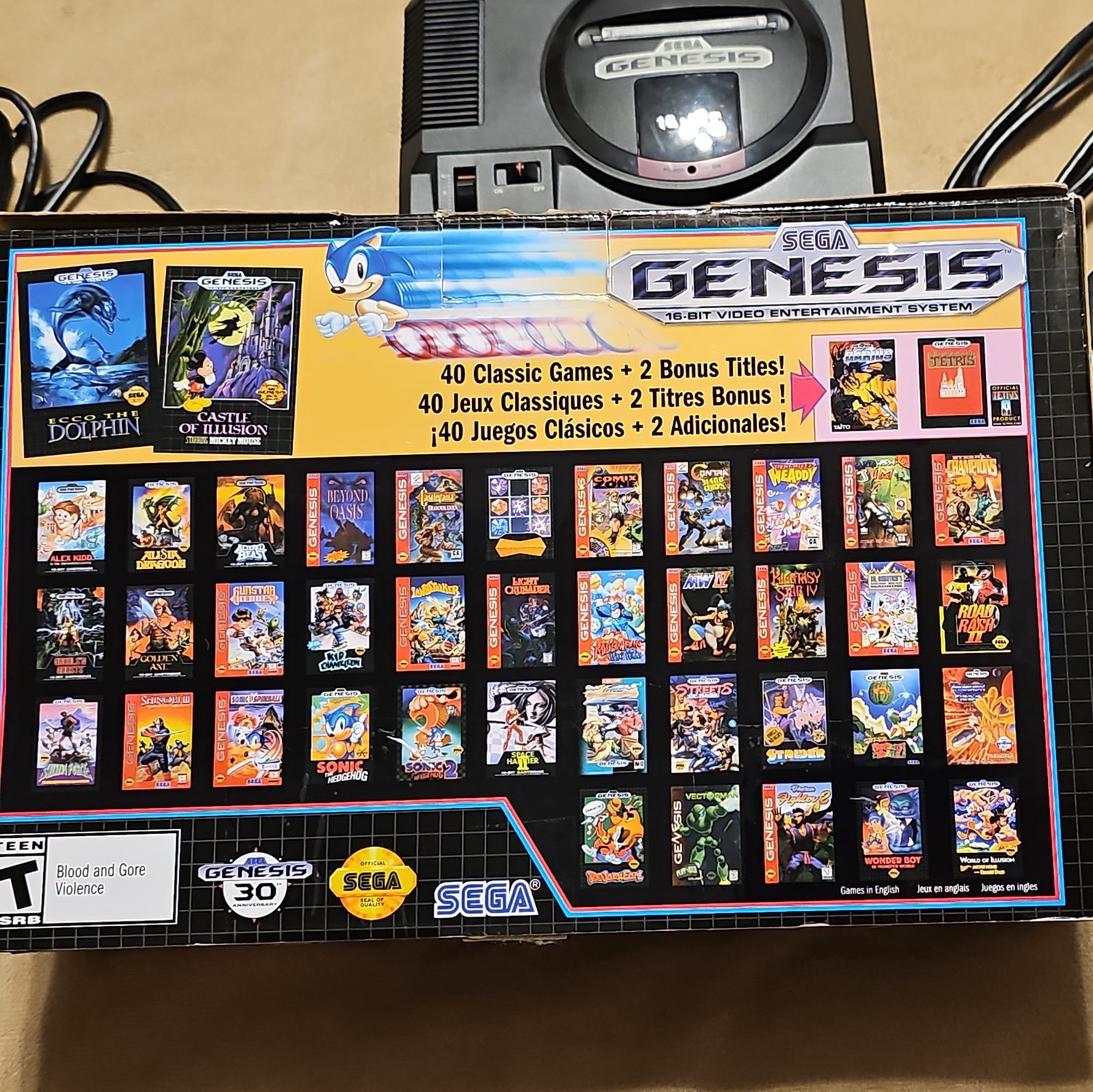 SEGA Genesis 1 Mini Console With Box Excellent Shape