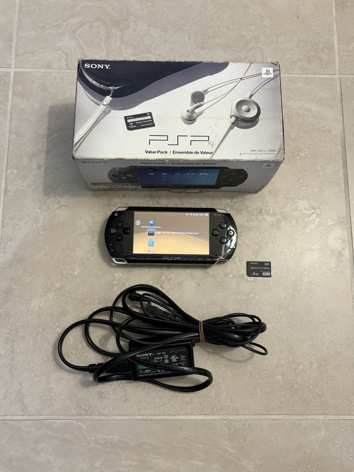 Sony PSP-1001 – With Box – Near Mint Condition!