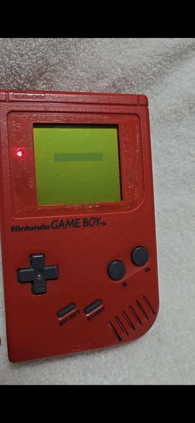 Nintendo Game Boy DMG-01 Handheld System Red, Battery Powered (1989)