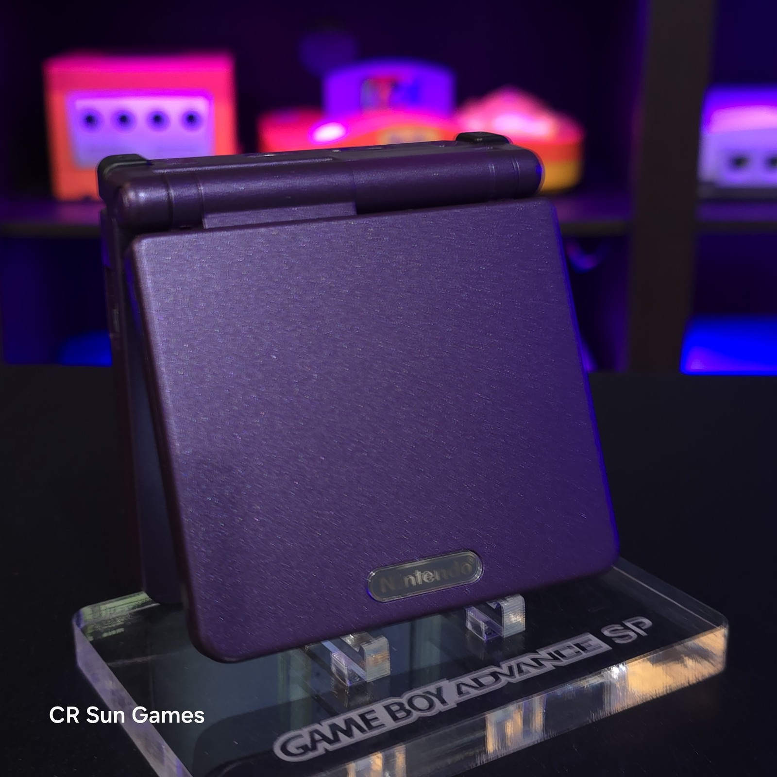 Purple Nintendo Game Boy Advance GBA SP IPS V2 And USB-C