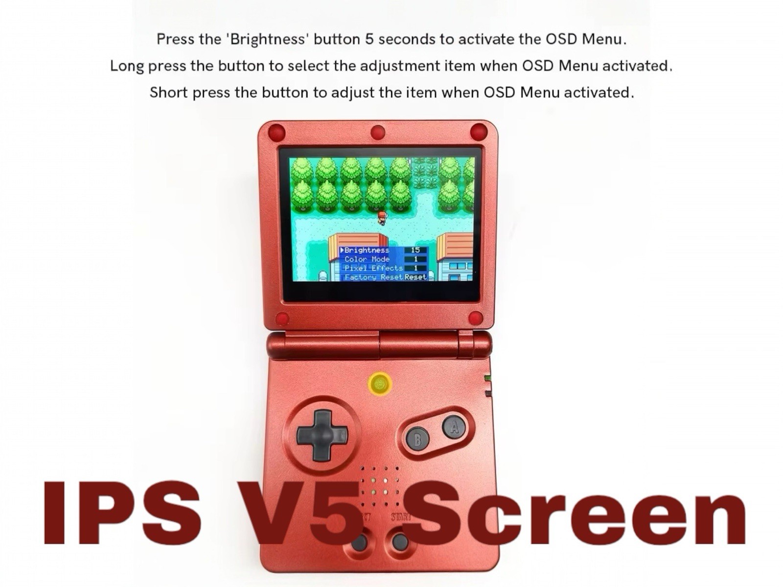Unique Gift Chameleon Purple Blue Glossy Gameboy Advance SP IPS V2/V5 Console