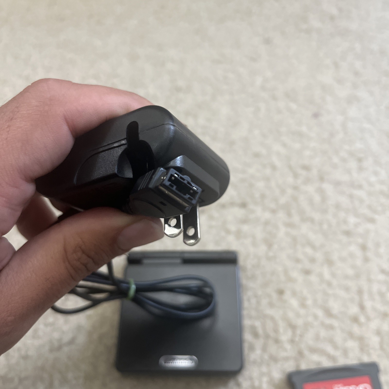 Game Boy Advance SP – Tested, Works + one game and charger