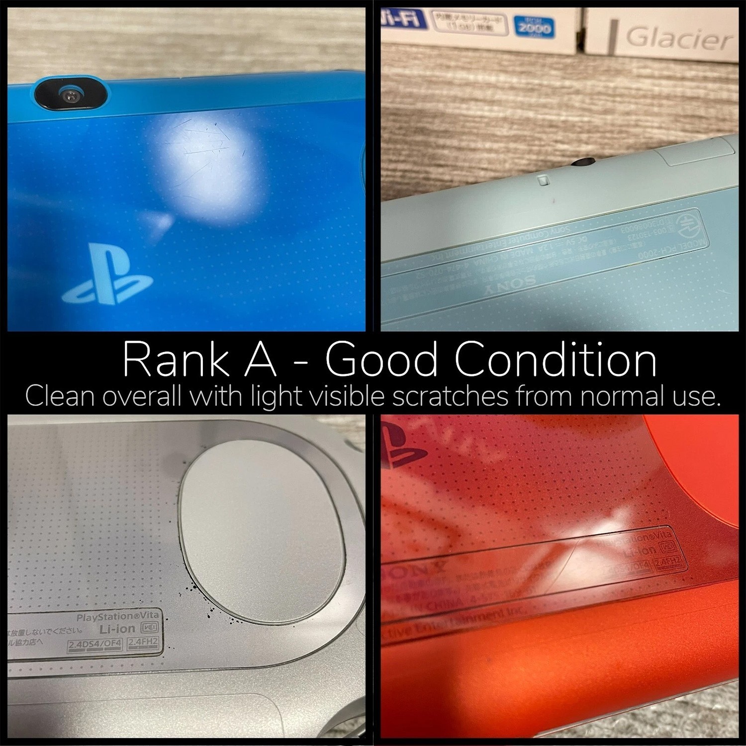 PS Vita PCH-2000 Console Only A Rank Various Colors Sony Slim LCD Region Free