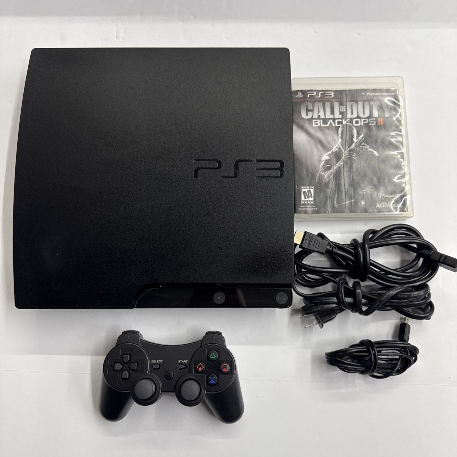 PS3 – Sony PlayStation 3 Slim 160GB Charcoal Black Console Tested Working #2939