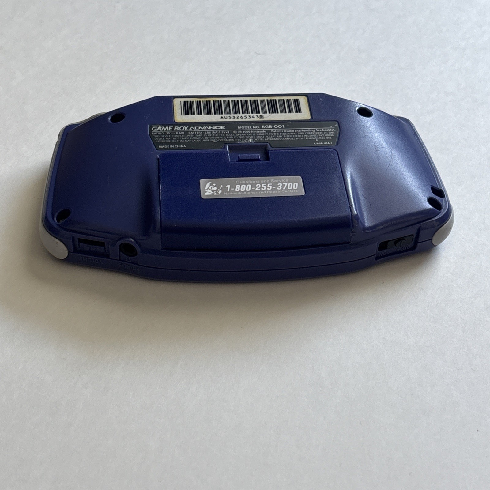 Nintendo Game Boy Advance GBA Console AGB-001 – Indigo Purple w/ Games