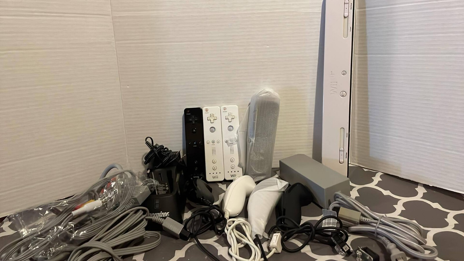 Nintendo Wii Console Bundle w/ 2 Remotes, Nunchuk, Sensor Bar + Wii Sports, etc.