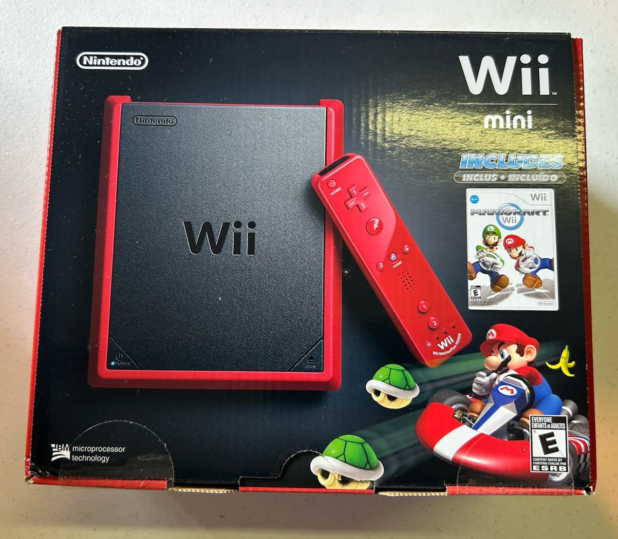 Nintendo Wii Mini Black Red Console Mario Kart Bundle Factory SEALED BRAND NEW
