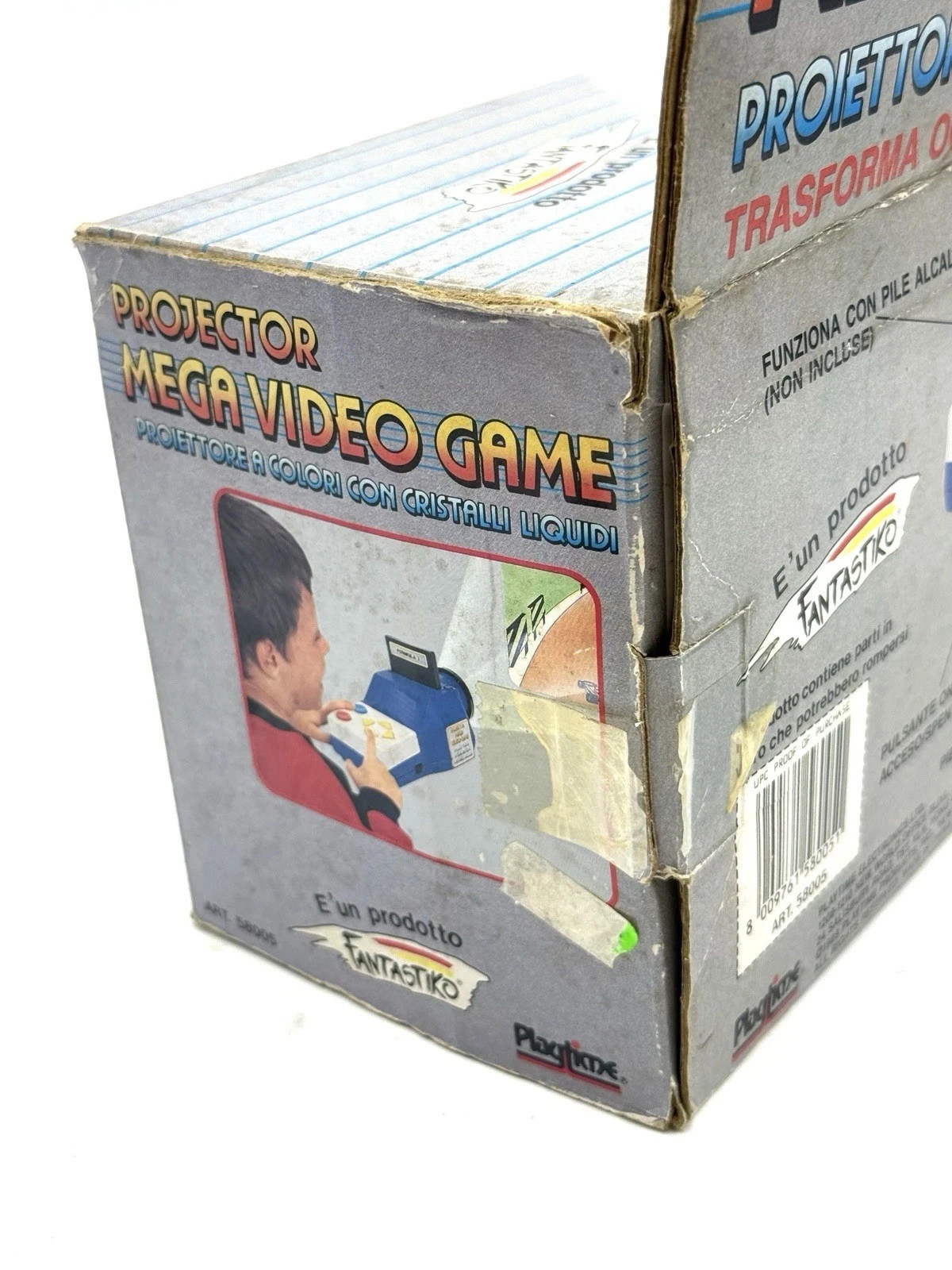 1988 PLAYTIME LIGHT GAMES PROJECTOR LCD SCREEN HANDHELD NOS + 3 Games # HD