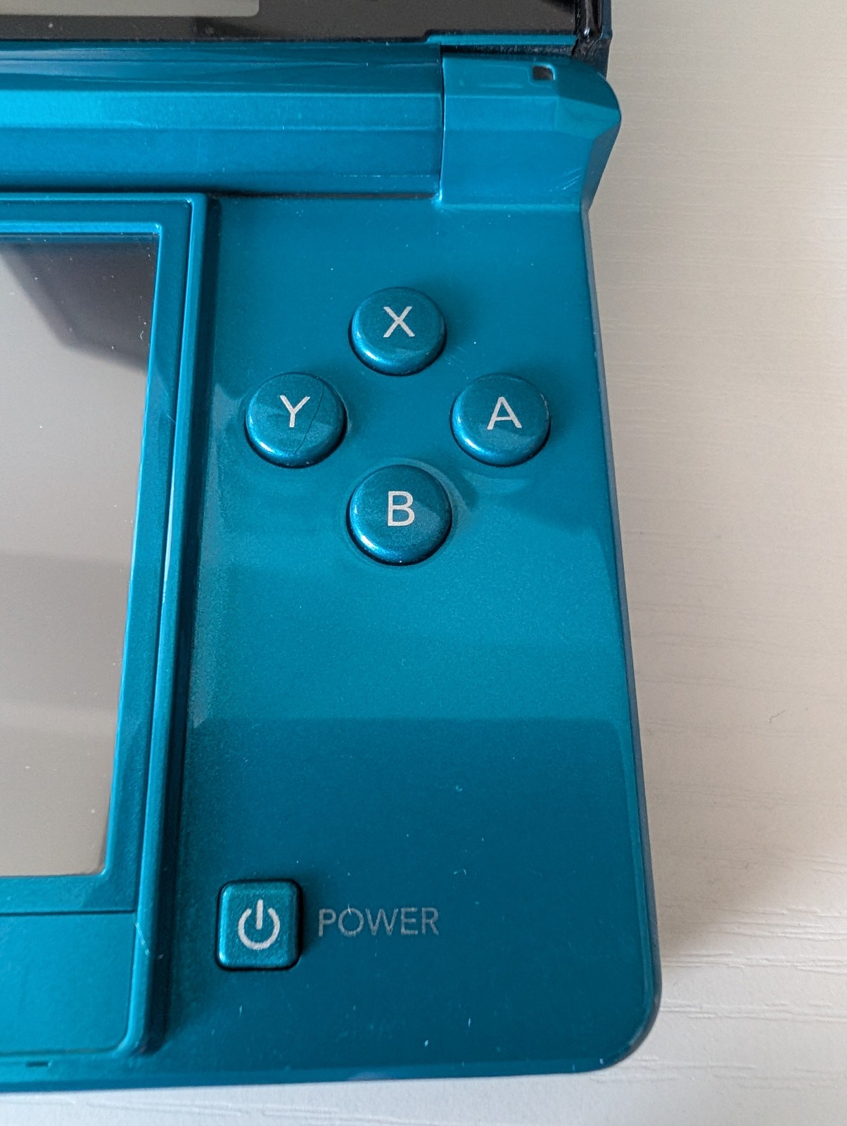 Nintendo 3DS Handheld Console Aqua Blue Region Free Console (No Stylus/Charger)