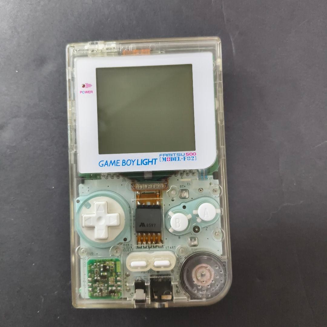 Nintendo Game Boy Light Famitsu 500 Limited Edition Clear Model-F02 Tested :JPN