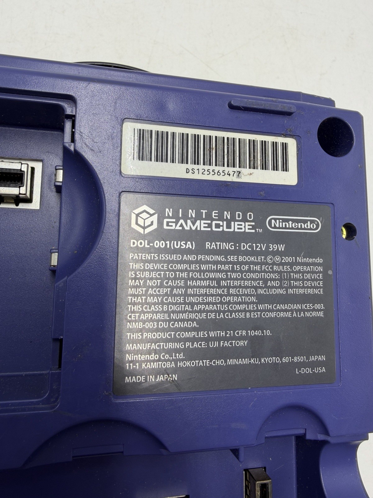 Nintendo GameCube Indigo Console W/ OEM Controller & Cords Tested SEE PHOTOS