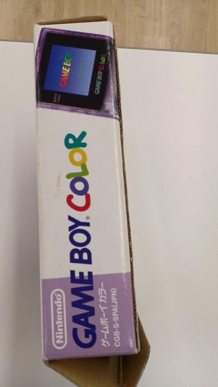 Nintendo Game Boy Color CGB-001 Clear Purple with Box and Manual A2496