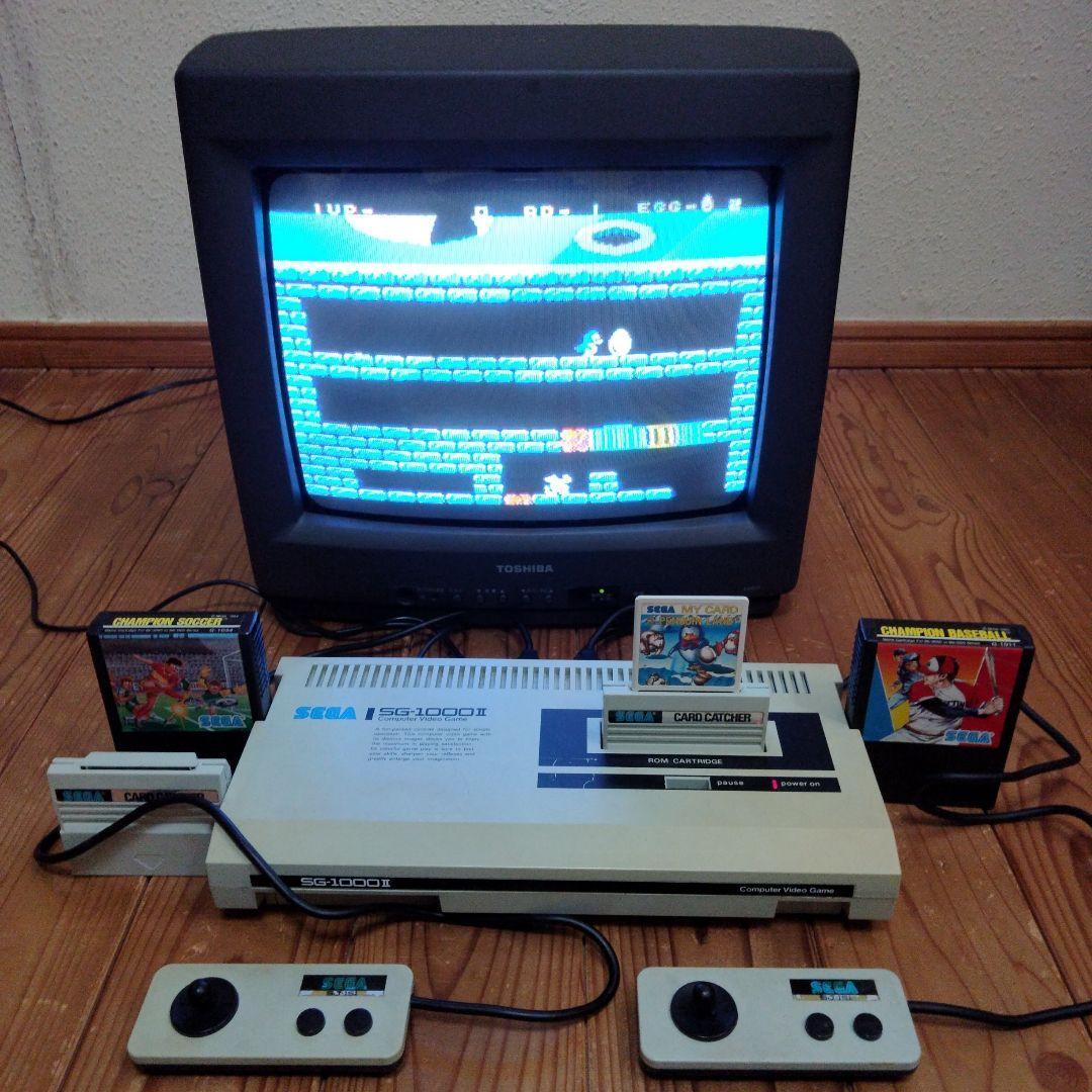 SEGA SG 1000 II Computer Video Game Console system used
