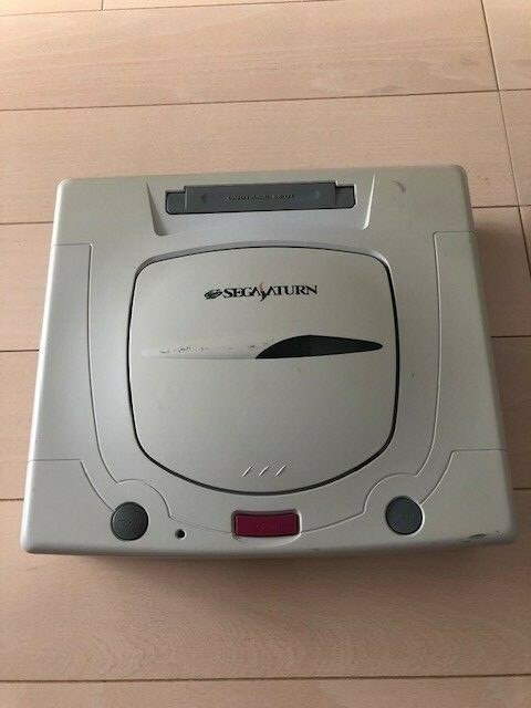 SEGA Saturn SS White Console+Controller+Cable+software HST-3220 Japan TESTED F/S