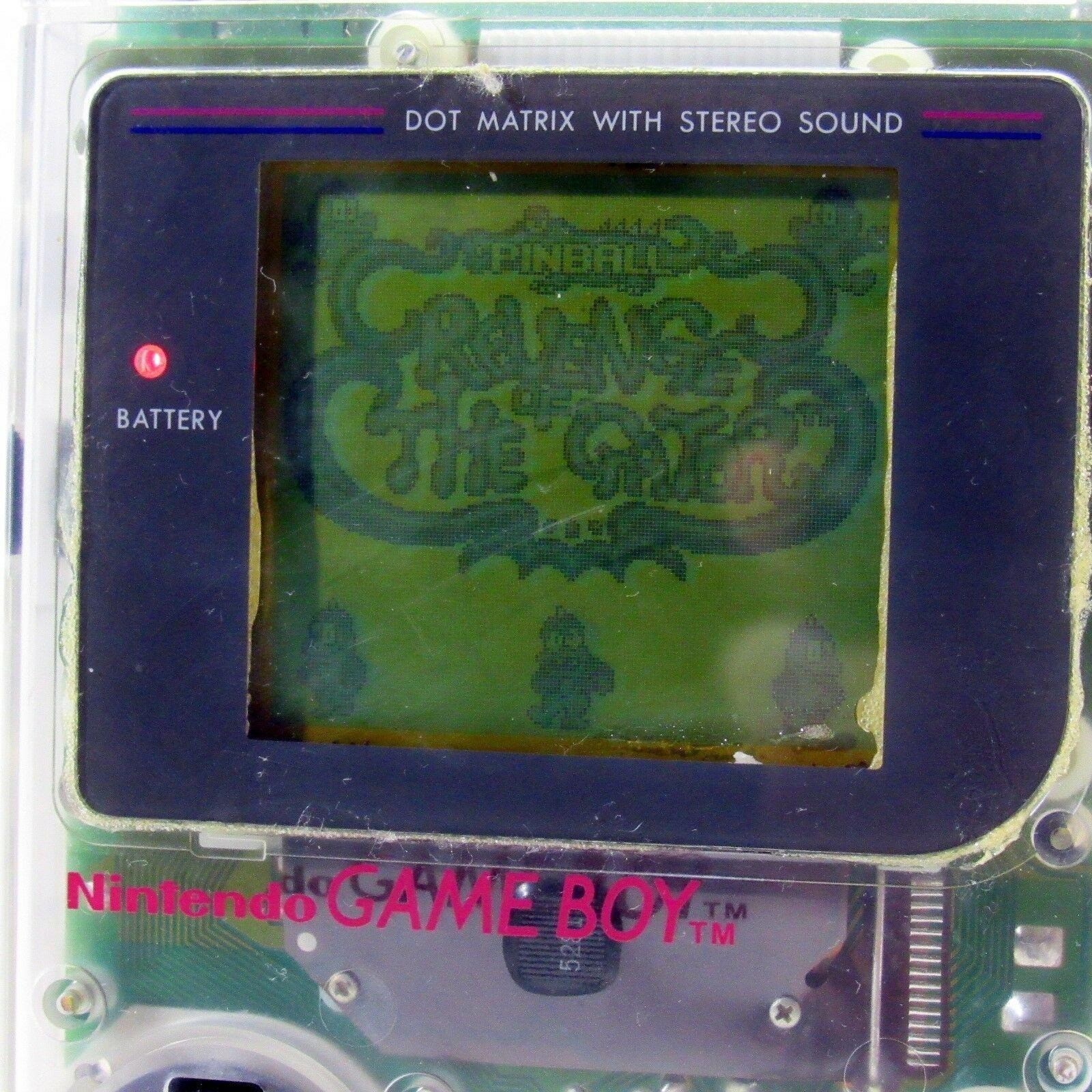 Nintendo Game Boy DMG-01 Clear Original Retail Store Plastic Case Serial Match