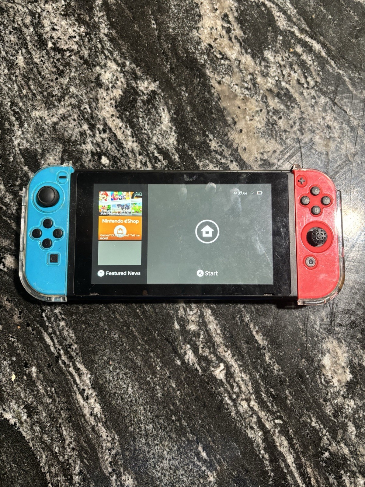 Nintendo Switch HAC-001 Console Neon Blue/Red Joy-Cons – Used Once – Excellent