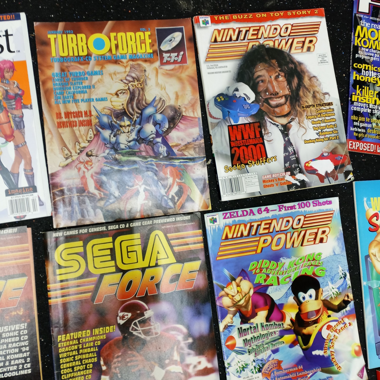 30+ Vintage 1990’s Video Game Console Magazine Lot PSM, EGM, Dreamcast, Nintendo