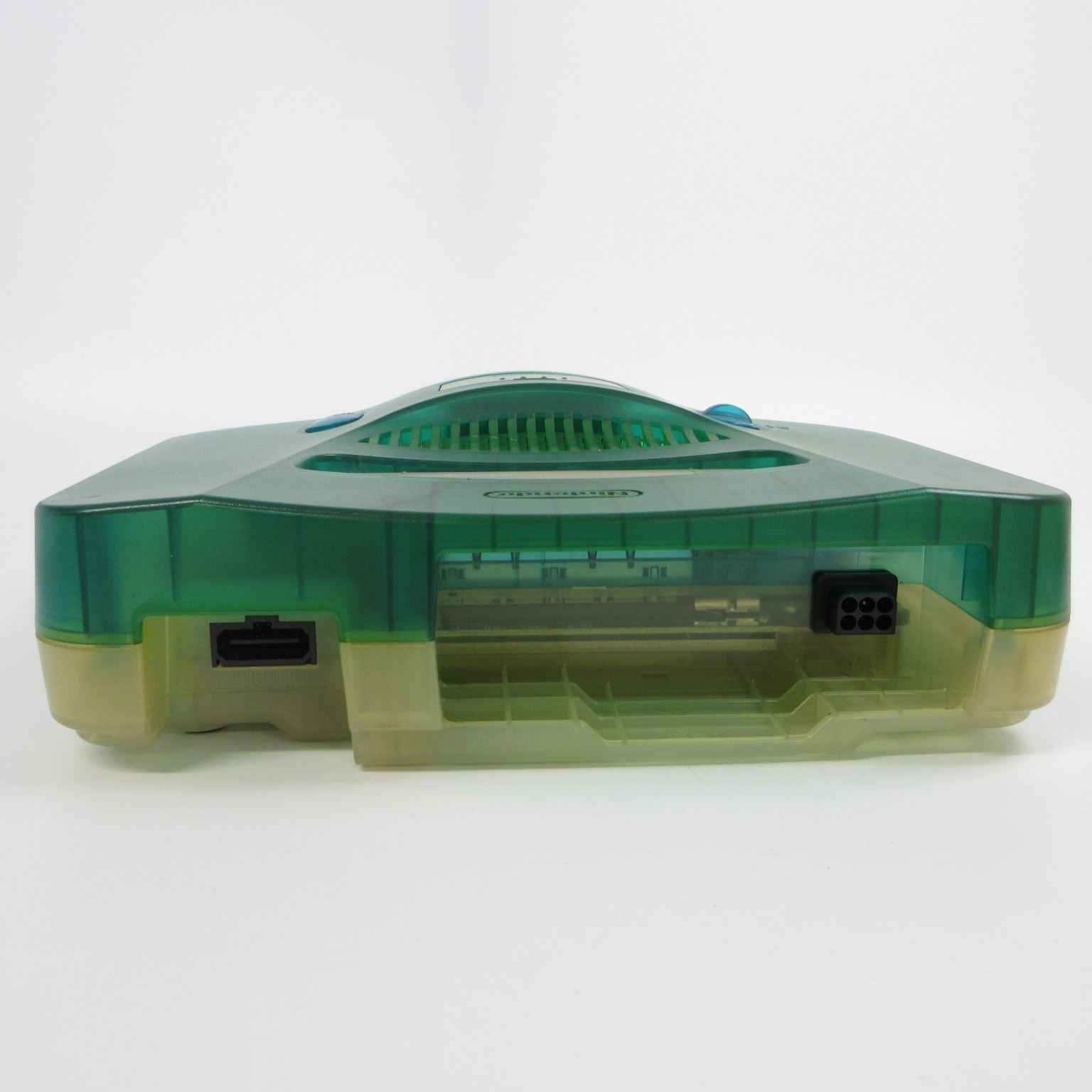 【Very Good】Nintendo 64 N64 Console Clear Blue Controller Adapter Japanese Ver.