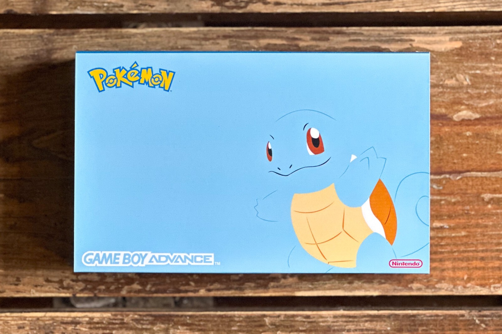 Nintendo Game Boy Advance GBA System 101 Backlit IPS LCD Pokemon SQUIRTLE Blue