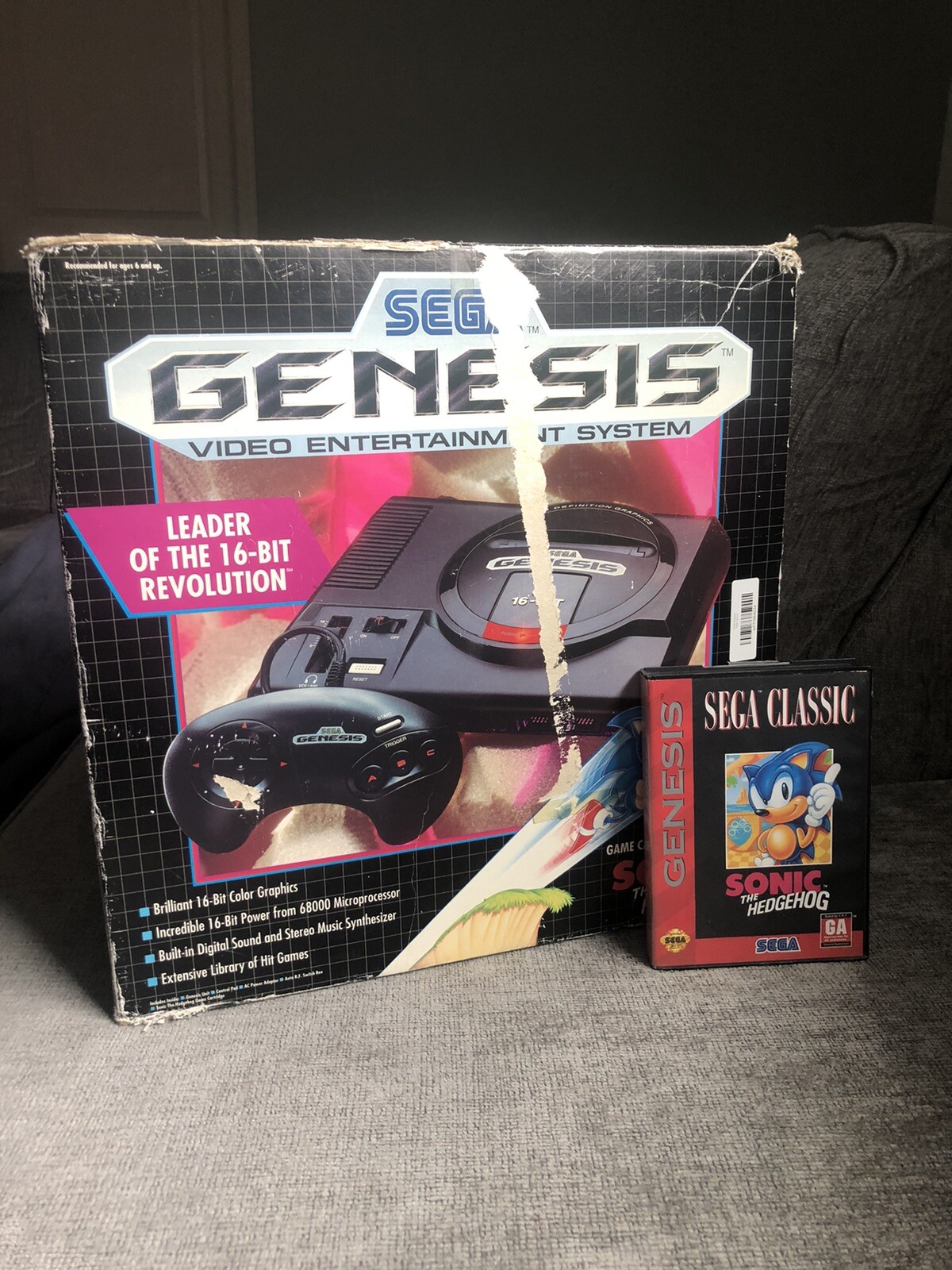SEGA SG-10037-2 Genesis Mini Game Console – Black