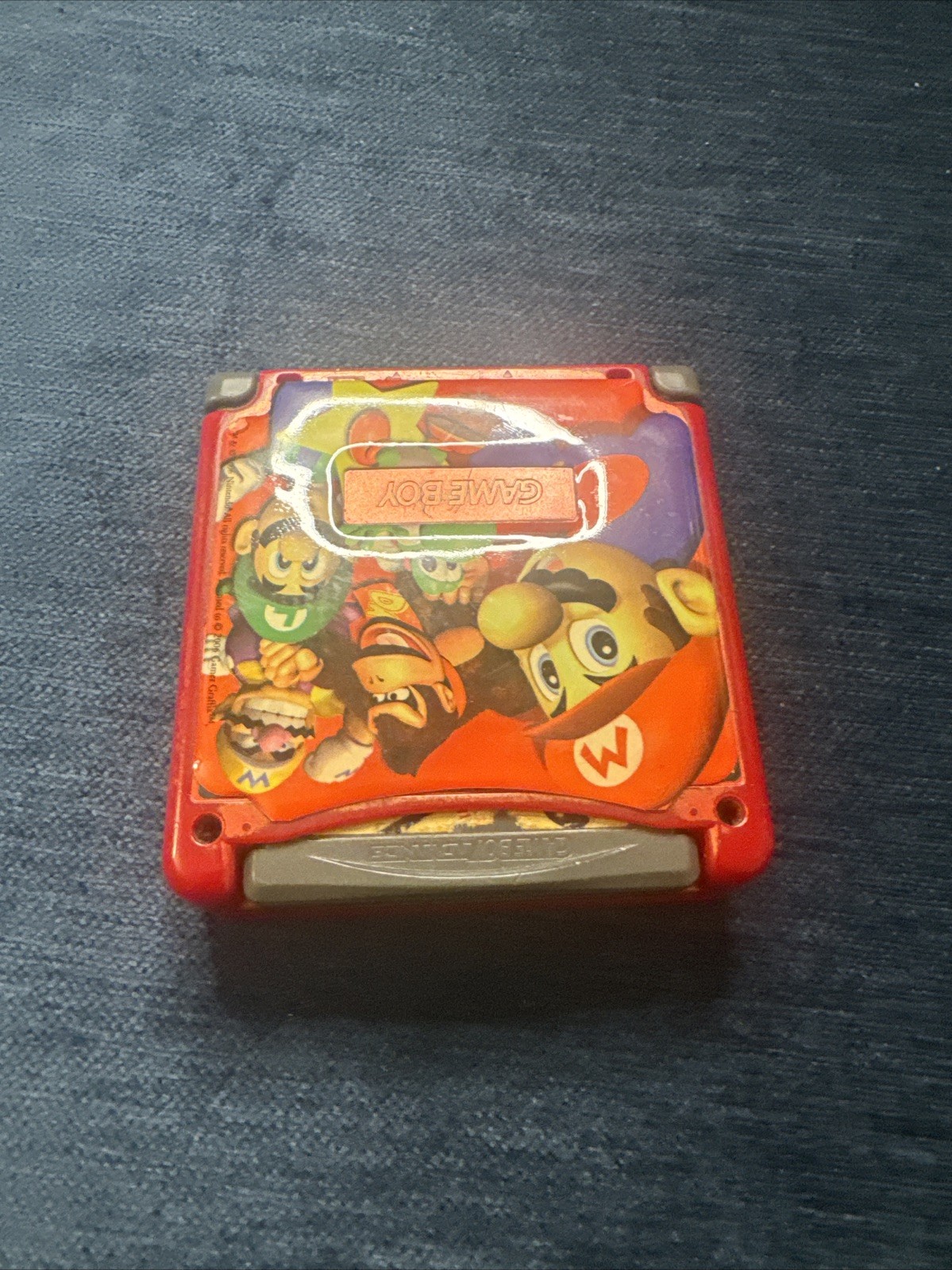 Nintendo Game Boy Advance SP Handheld System – Red, SP Mario Sticker No Volume