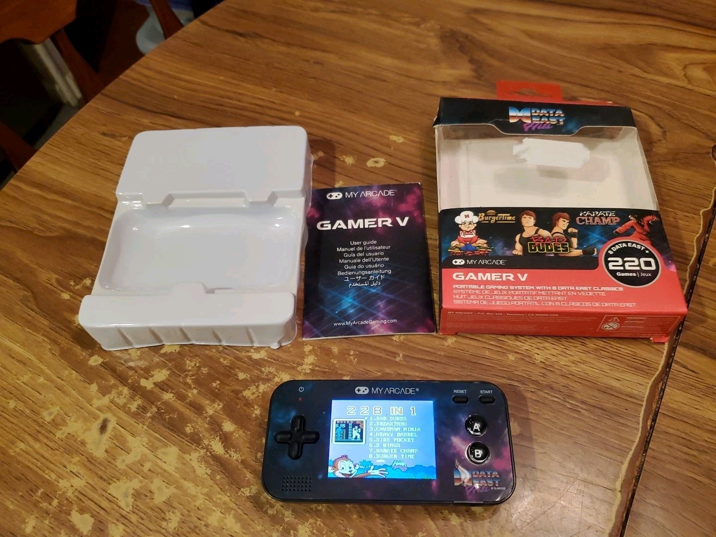Data East Hits Arcade Gamer V – Handheld Gaming System – 220 Retro Style Games!
