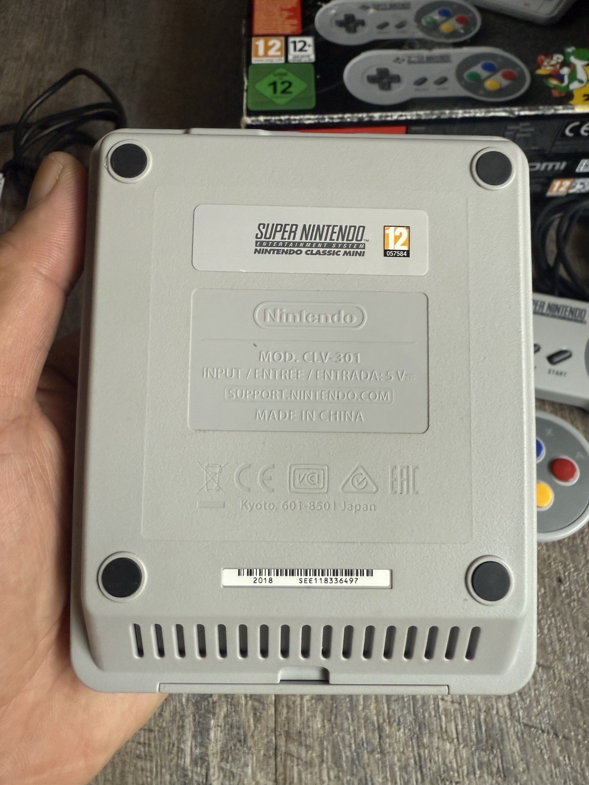 Nintendo SNES Super NES Classic Mini EUropean Ver W/ 8bitdo Wireless Controller