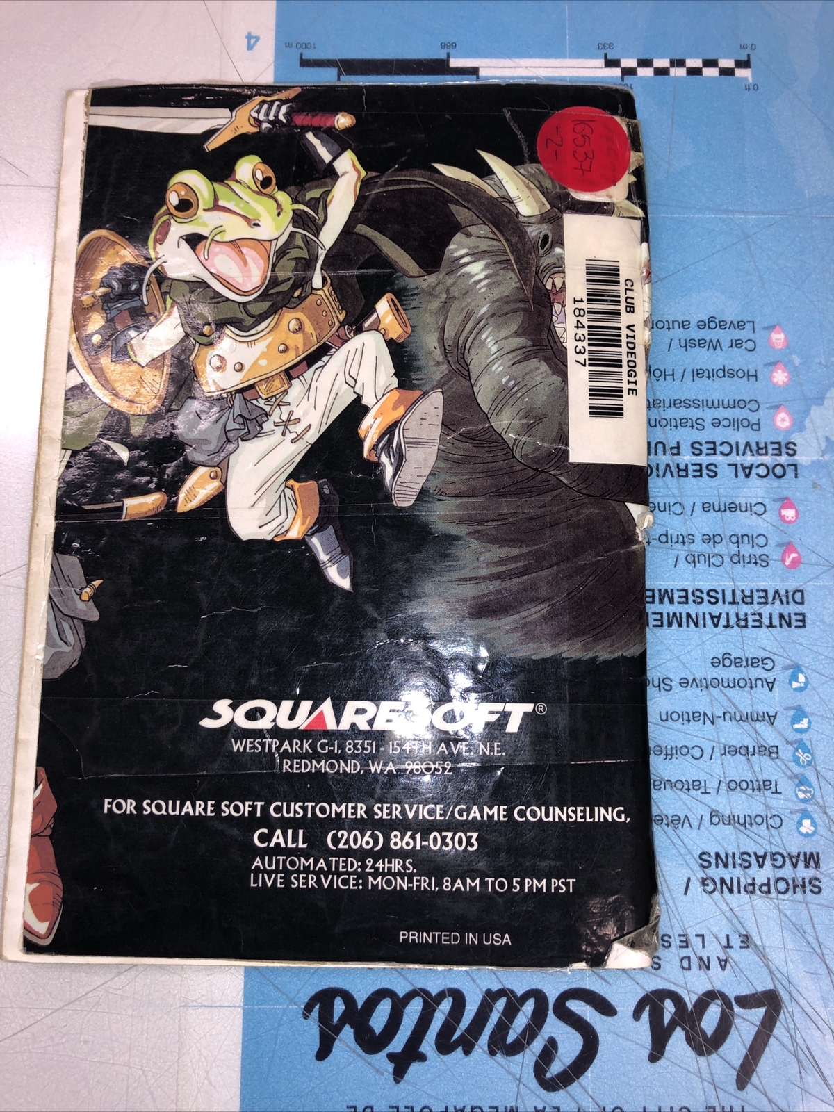 CHRONO TRIGGER SUPER Nintendo Instruction Booklet Manual ENGLISH / SNES