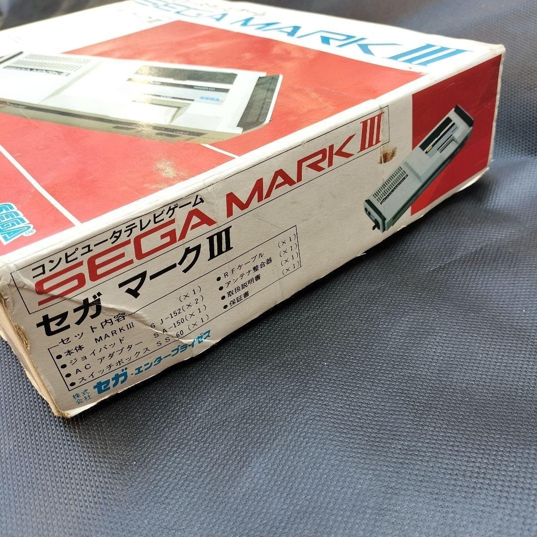 Junk SEGA MARK 3 III Master System Console with Box + Games Japan No RF Cable