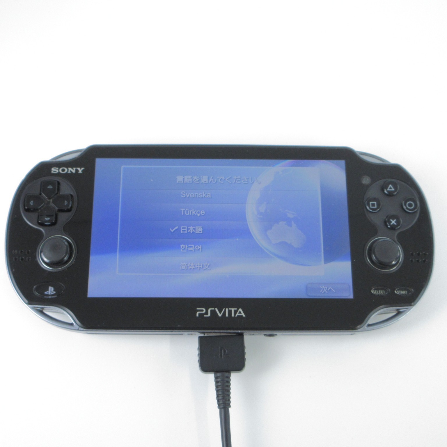 【Good】Sony PS Vita PCH-1100 Crystal Black 3G/Wi-Fi Model Console only #Ret0823/0