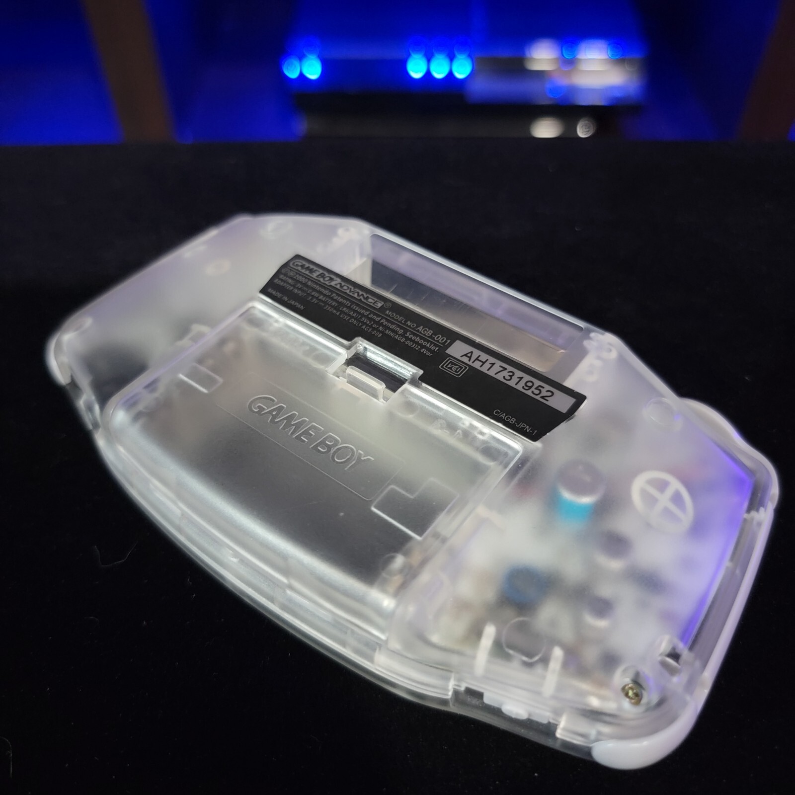 Clear GameBoy Advance GBA Console with iPS Backlight Backlit LCD MOD