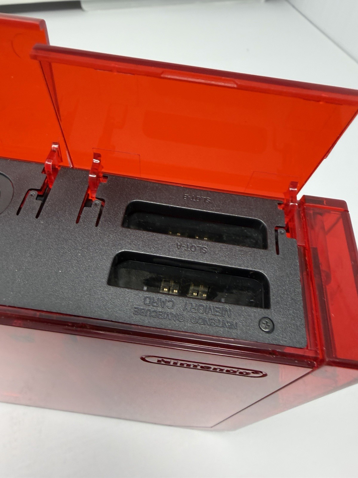 Custom Transparent Red w/ Black Buttons Nintendo Wii Console Only Tested System