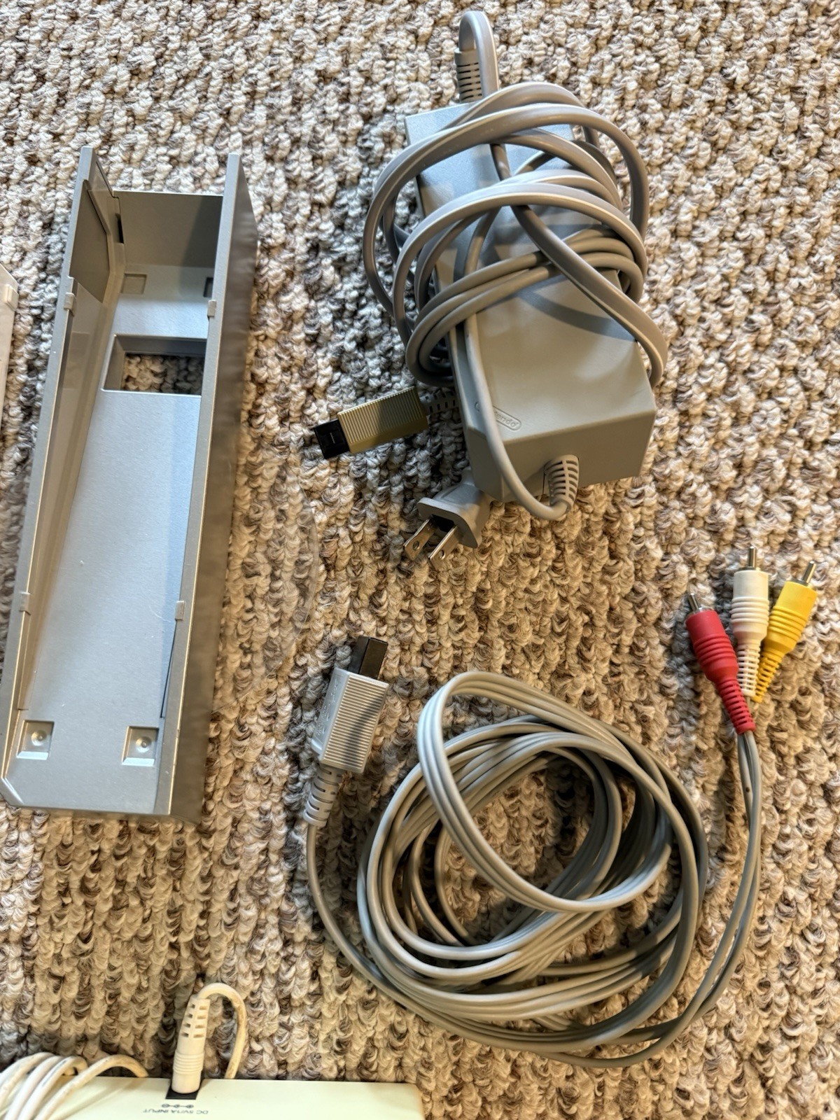 2 Lot Nintendo Wii Console RVL 001 Lot 2 Wii Remotes, Wires, 8 Games + More