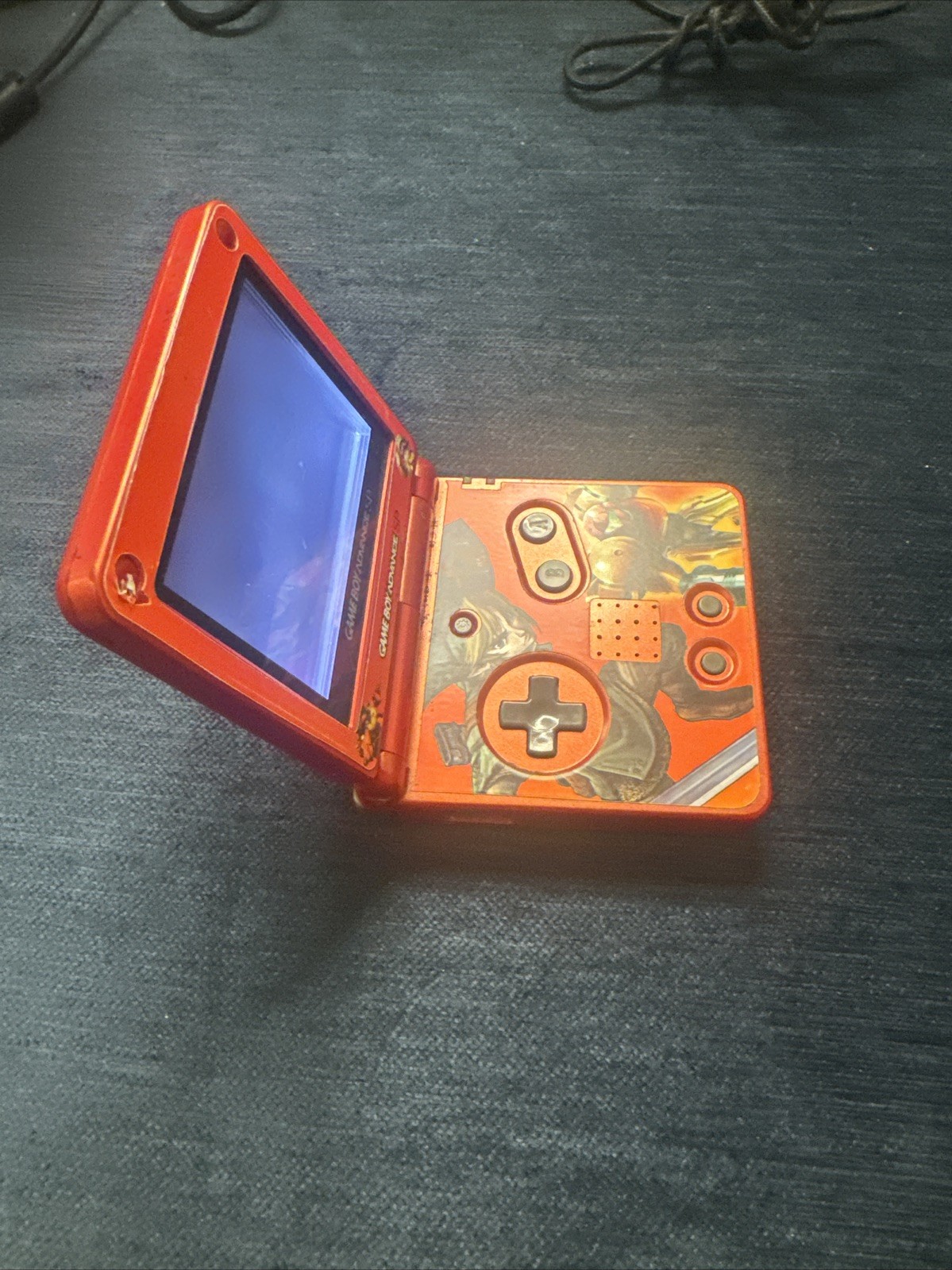 Nintendo Game Boy Advance SP Handheld System – Red, SP Mario Sticker No Volume