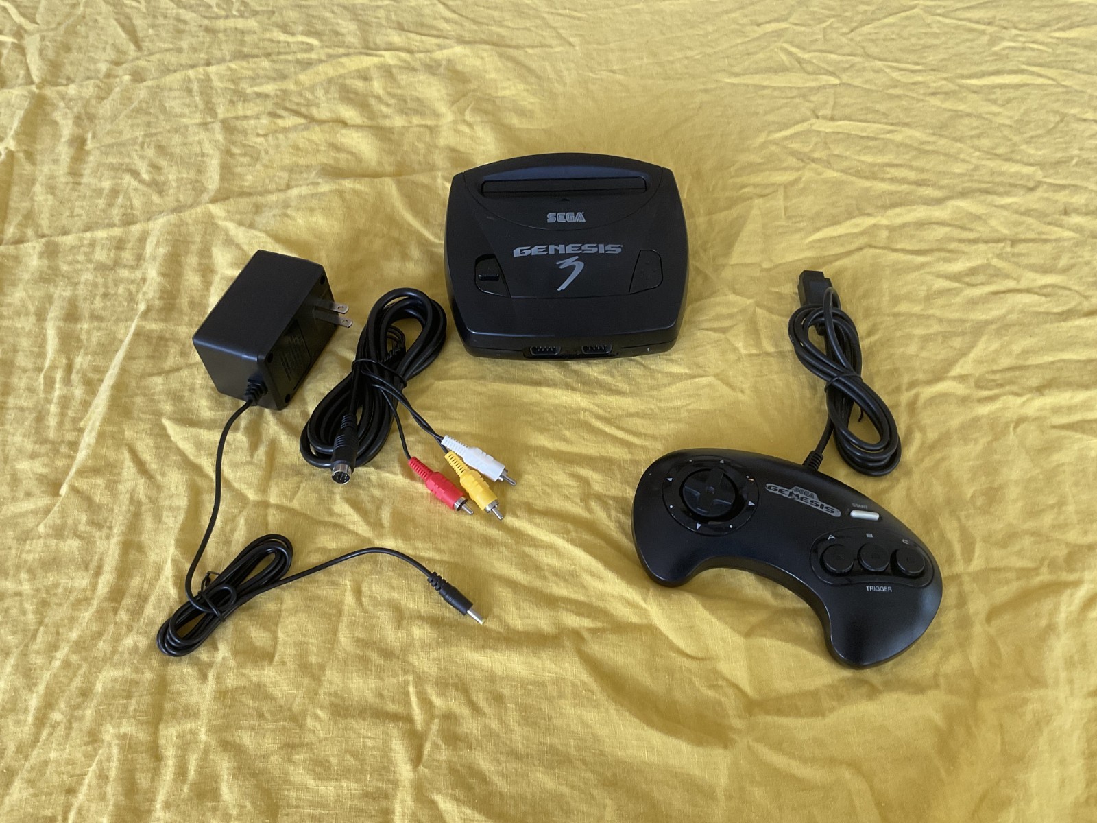 Sega Genesis Model 3 Controller and Cables Bundle