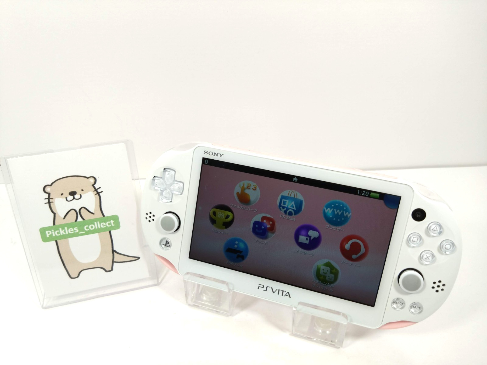 PS Vita Light Pink White Console only PCH-2000 ZA19 Wi-Fi PSV Tested 0529E