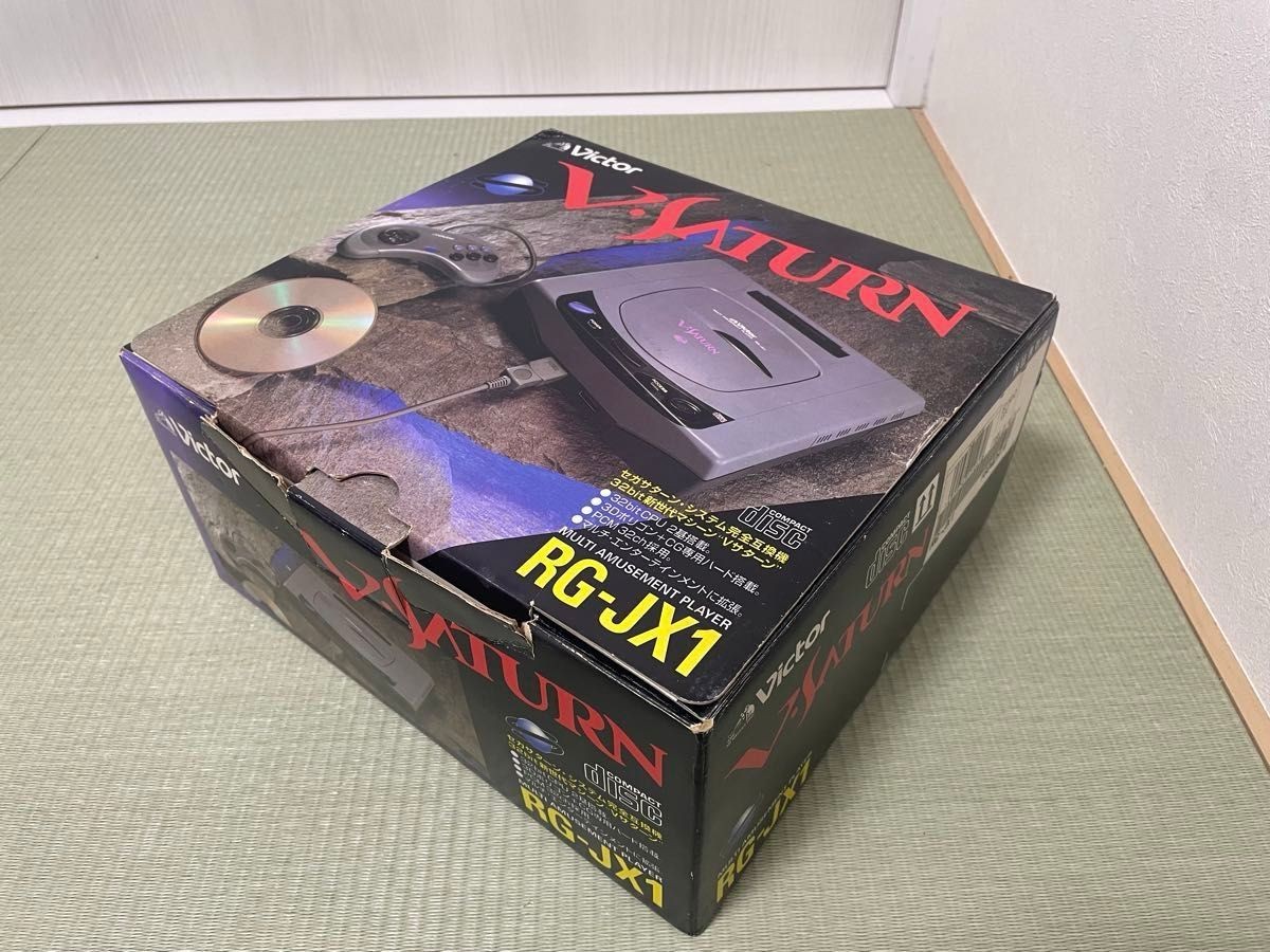 Victor V Saturn Console RG-JX1 Boxed Controller Sega NTSC-J Japan Import Tested